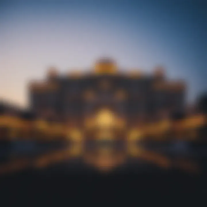 Magnificent The Structure of the Golden Residence in the UAE