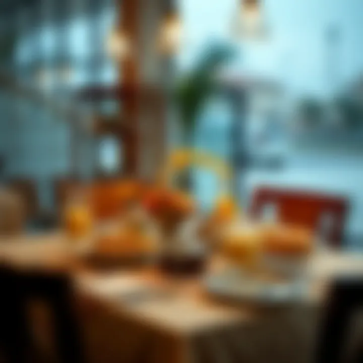 A beautifully arranged table ready for a traditional breakfast experience