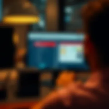 Navigating the Online Visa Application Person navigating online visa application process