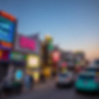 Vibrant Street View of Budget Hotels in Deira Vibrant street view of Deira showcasing budget hotels