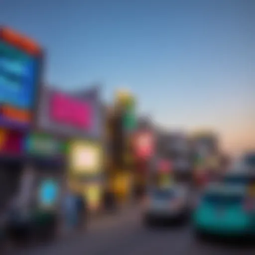 Vibrant Street View of Budget Hotels in Deira Vibrant street view of Deira showcasing budget hotels