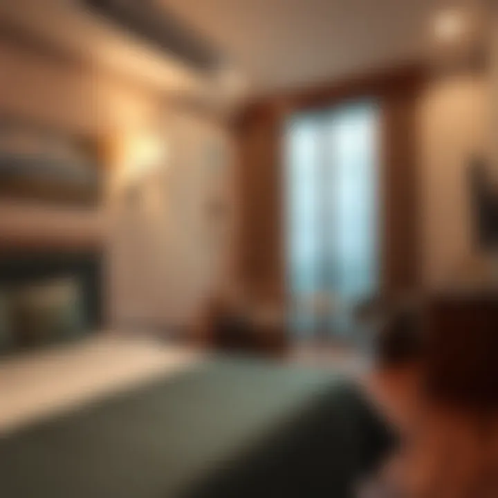 Cozy Hotel Room in a Budget-Friendly Accommodation Cozy hotel room interior highlighting affordable amenities