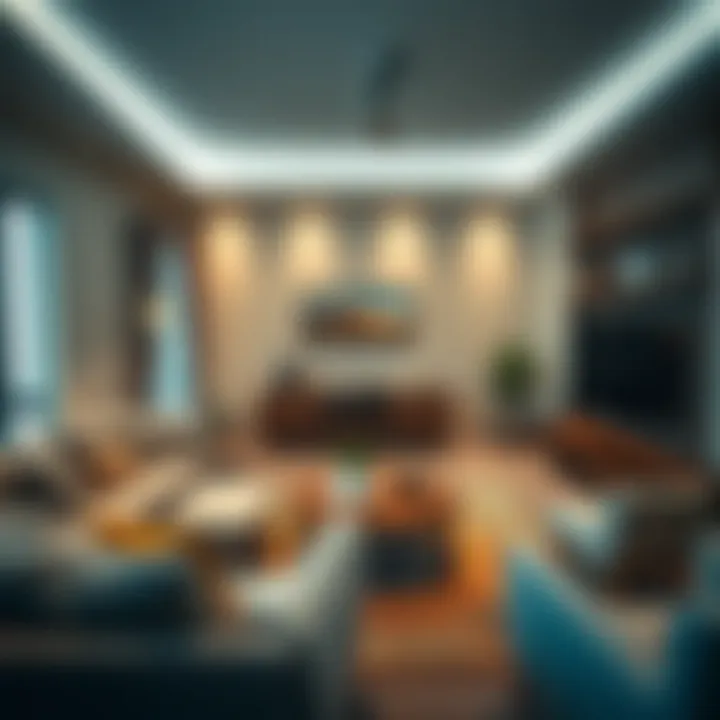 Cozy living room interior of a flat