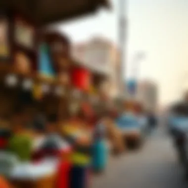 Local market in Al Rigga showcasing vibrant community life