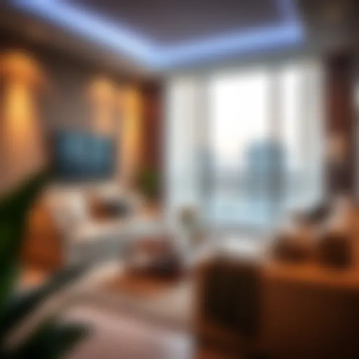 Cozy living space inside a contemporary flat in Ajman