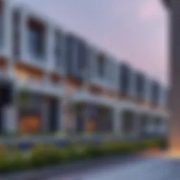 Luxurious flats showcasing modern architecture in Ajman