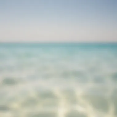 Crystal clear waters of Al Khan Beach