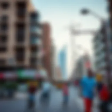 Vibrant community surrounding Al Nasr Tower 3