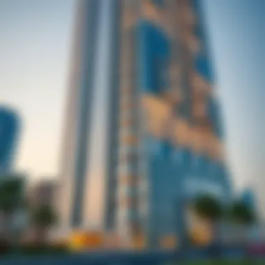 Stunning facade of Al Nasr Tower 3 showcasing modern architecture