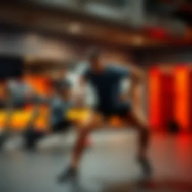 Dynamic fitness session at Al Qouz Gym