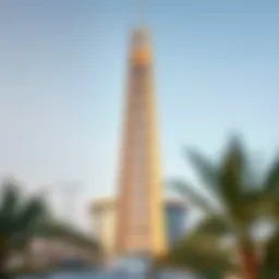 Stunning architectural view of Al Sabkha Tower showcasing its unique design