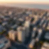 Aerial view of تدبير الخالدية showcasing the urban landscape and architecture