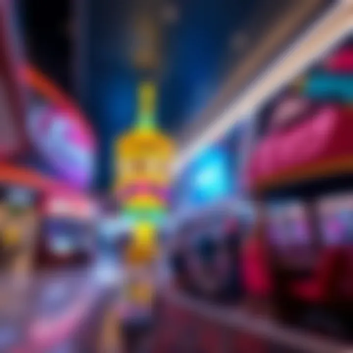 Exciting entertainment zone with various activities for visitors