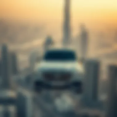 Aerial view showcasing Binghatti Mercedes-Benz integrated into Dubai skyline