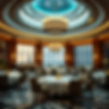Elegant dining area within the Burj Al Arab