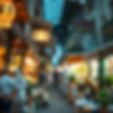 Marketplace in الداون تاون A bustling marketplace in الداون تاون illustrating the local community and lifestyle.