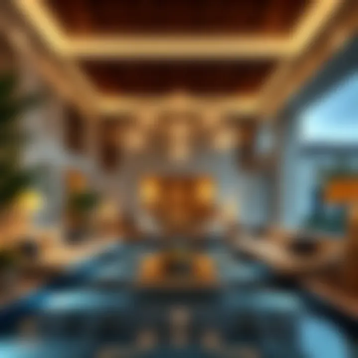 Architectural design of a villa in Choithram Palm Jumeirah