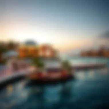 Scenic waterfront at Choithram Palm Jumeirah