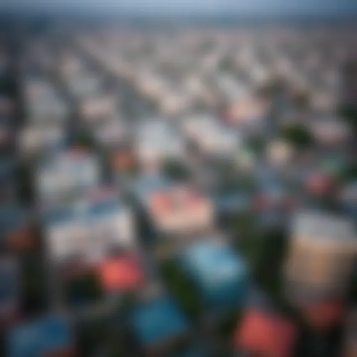 Aerial view of Dubai neighborhoods highlighting diverse communities