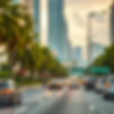 Visual representation of Salik impact on traffic flow