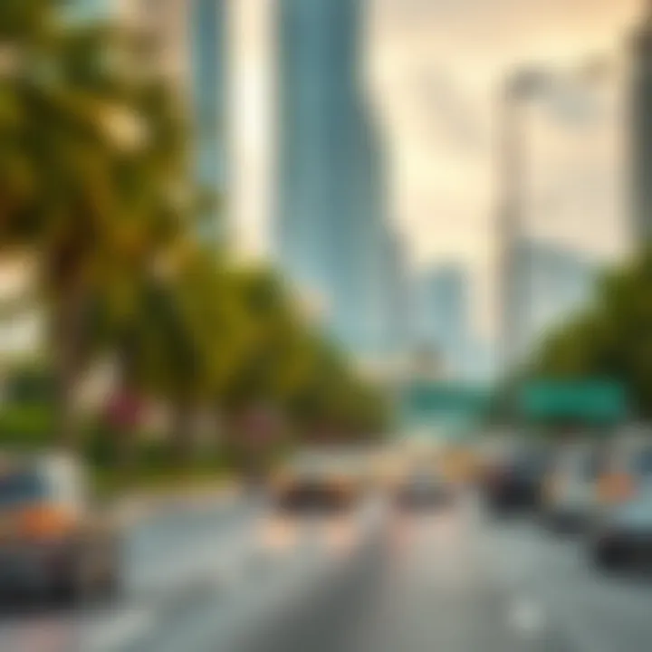 Visual representation of Salik impact on traffic flow