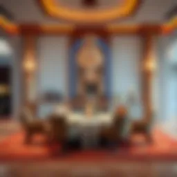 Elegant dining setup at Jumeirah Zabeel Saray