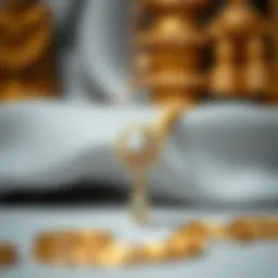 Intricate gold jewelry design showcasing craftsmanship