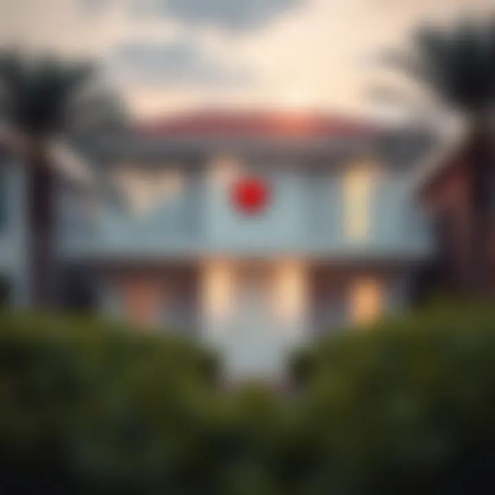 A house with a heart symbol representing dreams