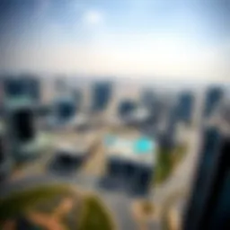 Aerial view of Dubai Commercity showcasing its modern architecture and layout.