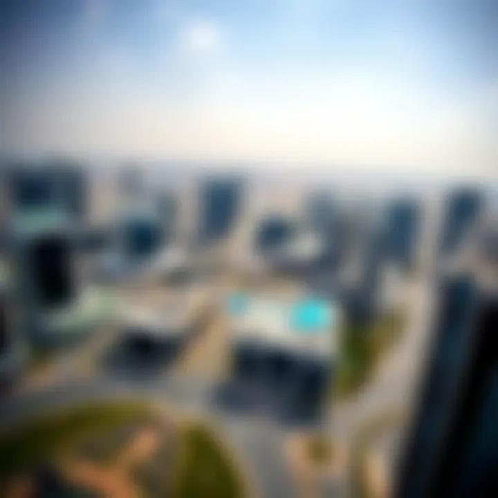 Aerial view of Dubai Commercity showcasing its modern architecture and layout.