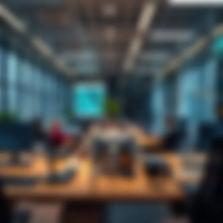 Advanced technology integration in a workspace at Dubai Commercity.