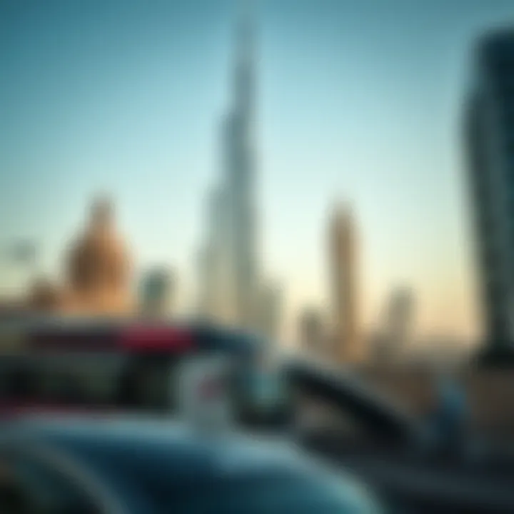 Landmarks Close to the Dubai Metro Blue Line Iconic landmarks near a key station of the Dubai Metro Blue Line