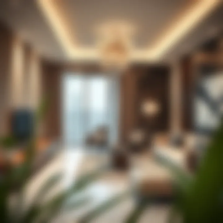 Contemporary Dubai Apartment Interior of a modern apartment in Dubai