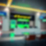 Europcar rental desk at Dubai International Airport Terminal 1