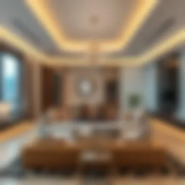 Luxury apartment interiors reflecting modern design