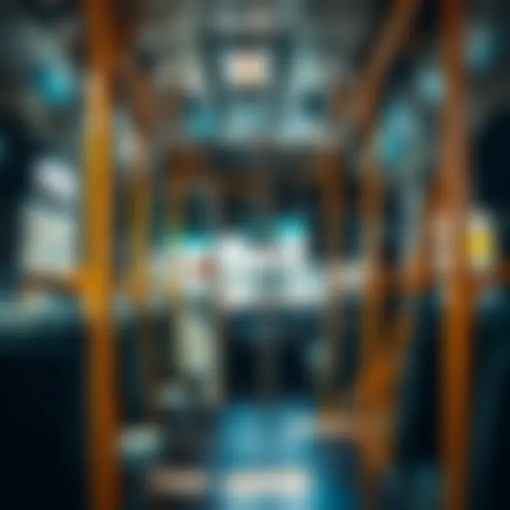 Interior of the bus emphasizing accessibility features