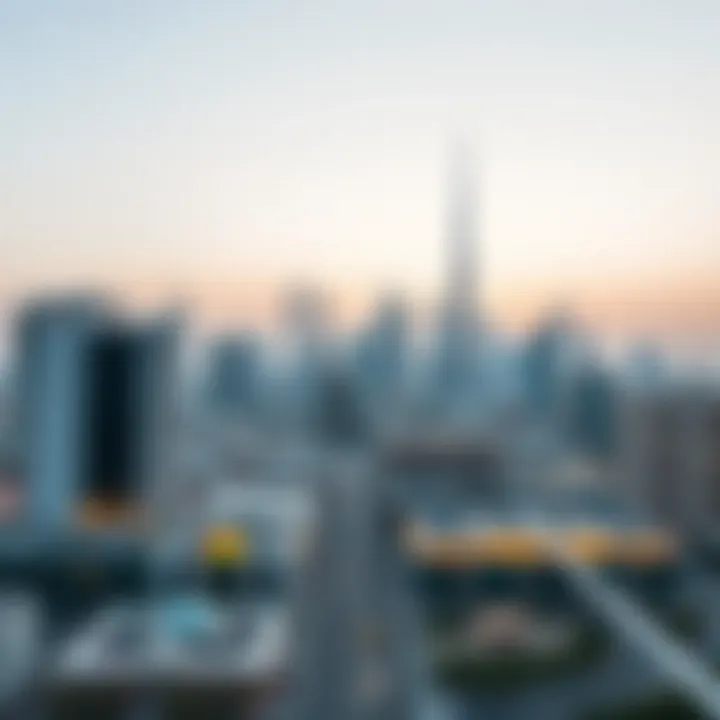 Stunning skyline of Dubai with Al Dar properties