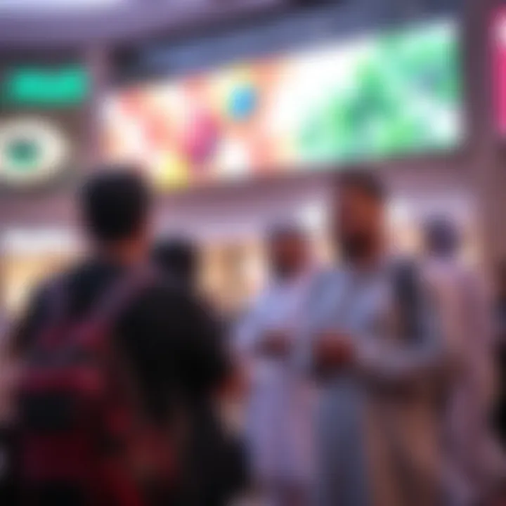 Community event at Al Khalidiya Mall demonstrating local engagement