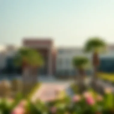 Surrounding landscape enhancing the appeal of Al Khalidiya Mall