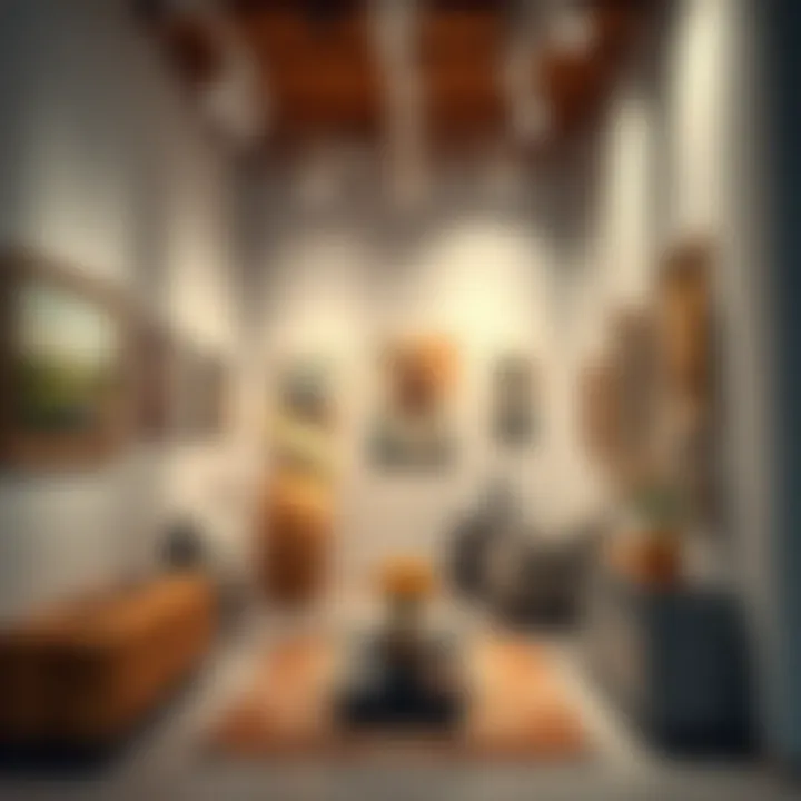 Boutique art gallery in Al Quoz filled with contemporary works