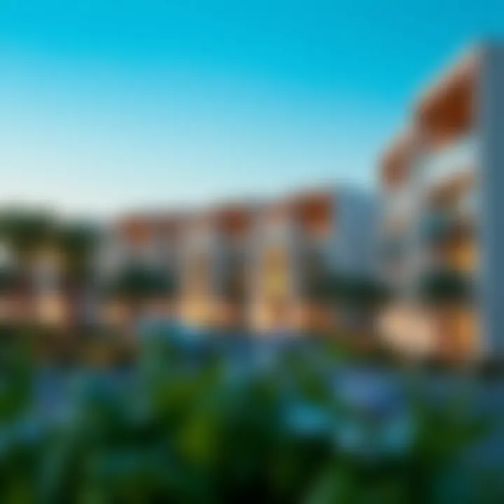 Residential area in Al Quoz with modern architecture