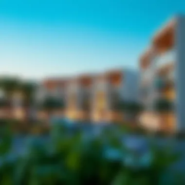 Modern Residential Area Reflecting Al Quoz's Growth Residential area in Al Quoz with modern architecture