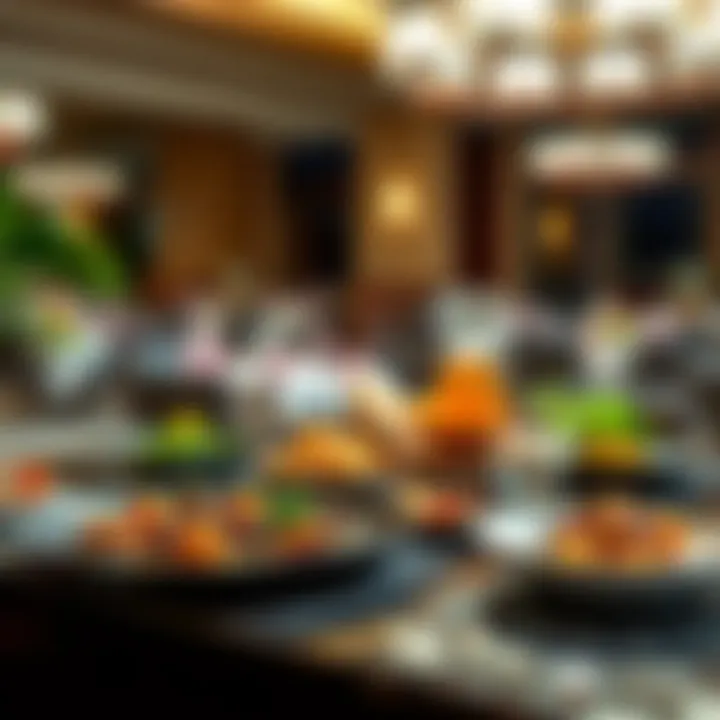 Diverse culinary offerings presented at Avani Palm View Hotel's restaurant