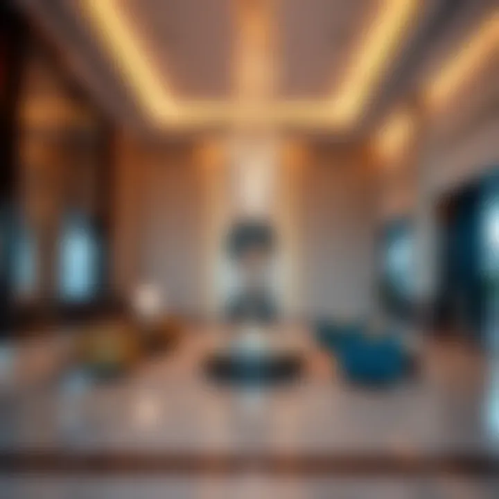 Luxurious lobby interior of Avani Palm View Hotel with elegant decor