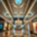 Luxurious interior of a Dubai mall showcasing high-end brands