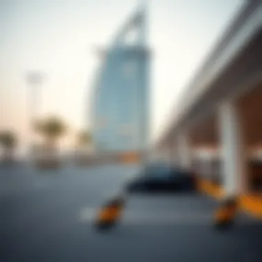 Luxury parking area at Burj Al Arab