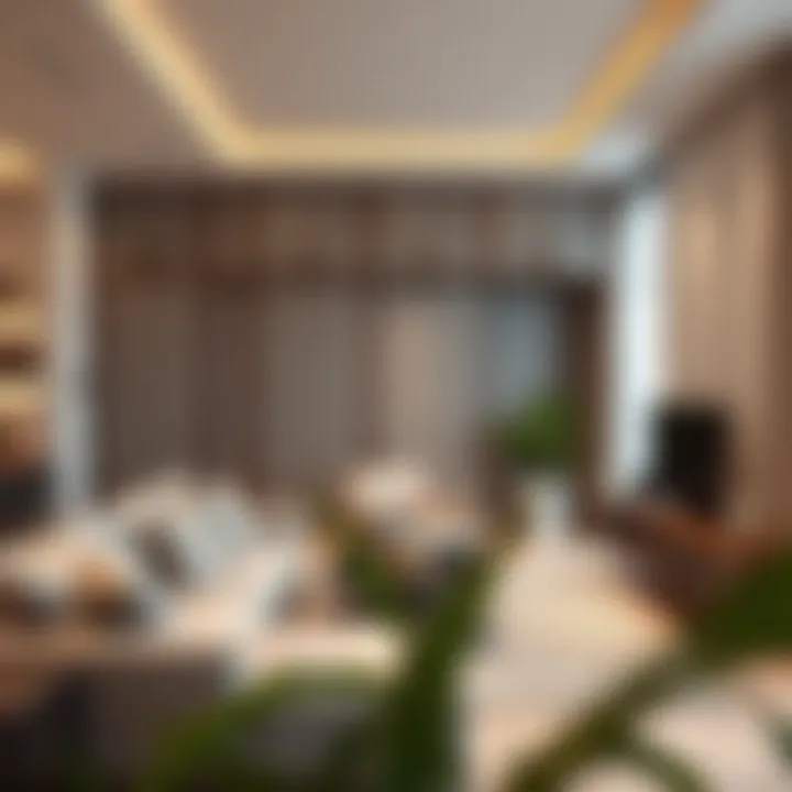 Residential space optimized with stylish partitions