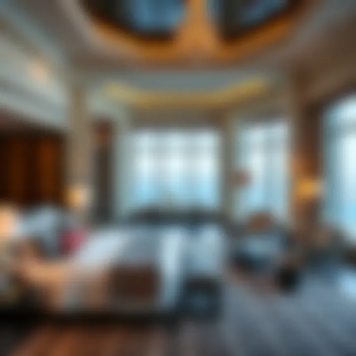 Luxurious suite interior at Caesars Palace Dubai highlighting exceptional comfort