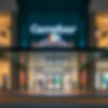 Carrefour Entrance at Dubai Hills Mall Exterior of Dubai Hills Mall highlighting Carrefour entrance