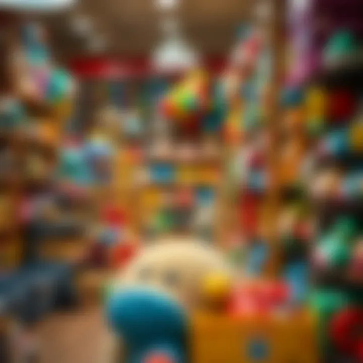 Engaging toy store interior